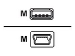 USB-kabel - USB till mini-USB typ B