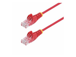 1.5m Red Slim CAT6 Ethernet Cable, Snagless, 28AWG, LSZH
