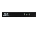 Tripp Lite Secure KVM Switch, 4-Port, Single Head, DisplayPort to DisplayPort, 4K, NIAP PP4.0, Audio, TAA