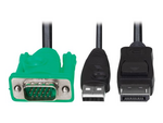 Tripp Lite Series VGA to DisplayPort and USB-A Adapter Cable Kit for Tripp Lite B020-U and B022-U KVM, 6 ft. (1.8m)
