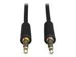 Tripp Lite Series 3.5mm Mini Stereo Audio Cable for Microphones, Speakers and Headphones (M/M), 1 ft. (0.31 m)