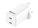 AC Charger Dual USB-C PD65W UK
