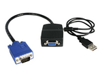 VGA-videosplitter med 2 portar