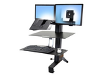 WorkFit-S LCD & Laptop with Worksurface+ ställ