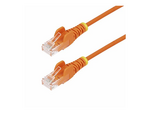 15m Orange Slim CAT6 Ethernet Cable, Snagless, 28AWG, LSZH