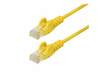 2.5m Yellow Slim CAT6 Ethernet Cable, Snagless, 28AWG, LSZH