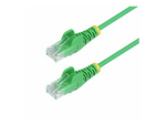 10m Green Slim CAT6 Ethernet Cable, Snagless, 28AWG, LSZH