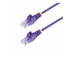 3m Purple Slim CAT6 Ethernet Cable, Snagless, 28AWG, LSZH