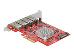 PCI Express x4 Card to 4 x external SuperSpeed USB 10 Gbps (USB 3.2 Gen 2) USB Type-A female